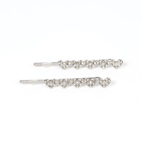 Accessories - Heart rhinestone hair clip
